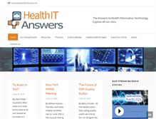 Tablet Screenshot of healthitanswers.net